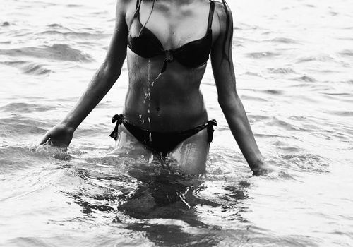 Smiling woman feeling energized and fresh